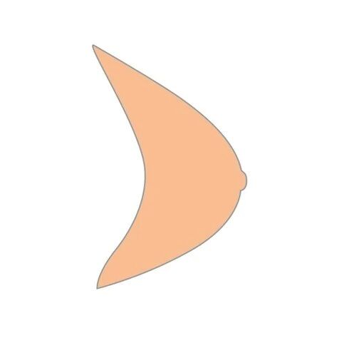 amoena Essential 2S Brustprothese ivory, mittlere Brustform, symmetrische Form