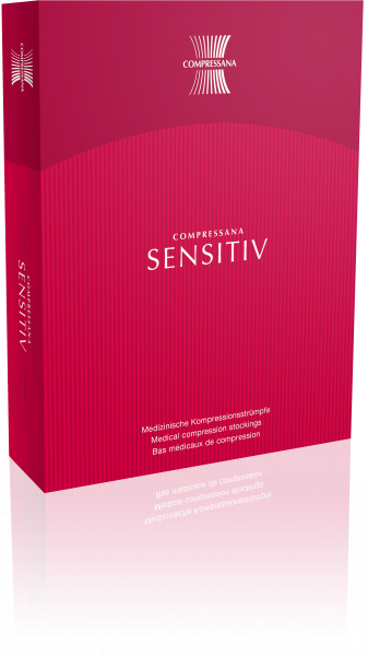 COMPRESSANA Sensitiv Kompressionsstrümpfe atmungsaktiv und feuchtigkeitsregulierend, versch. Längen