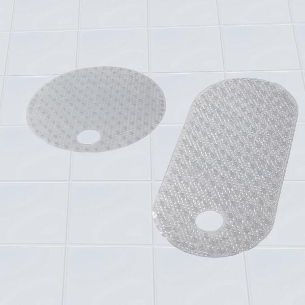 RIDDER Badewanneneinlage Lense aus 100% PVC in Transparent - 38 - 88 cm mit Saugnäpfen