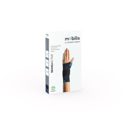 mobilis by SIGVARIS GROUP ManuActive Handgelenkbandage für Stabilisierung mit Pelotte