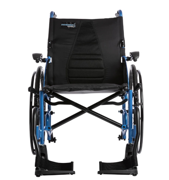 STRONGBACK Mobility FLIP Rollstuhl mit integrierter Rückenstütze und hochklappbaren Armlehnen