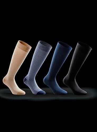 ofa Memory Men blickdichte Kompressionsstrümpfe Kniestrümpfe für Männer mit hohem Baumwollanteil