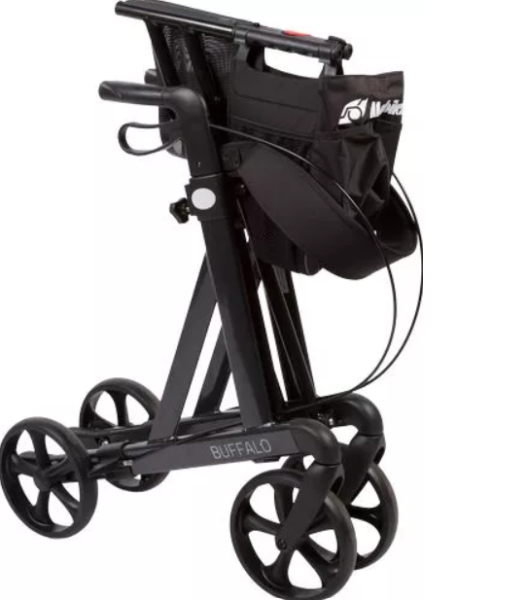 Mobilex Buffalo HD Aluminium Rollator mit hoher Belastbarkeit mit Feststellbremse u. faltbar