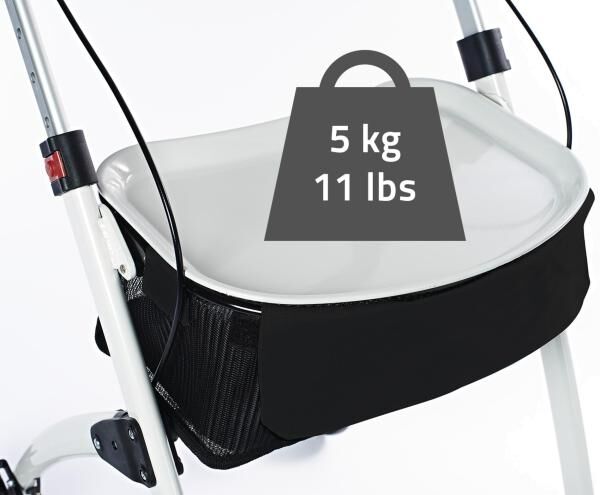 RIDDER Wohnraum-Rollator Pit zusammenklappbar mit Hand- und Feststellbremse