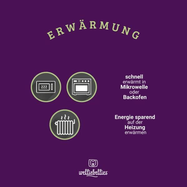 COSELLE Wärmeschal mit Bio-Hirse Füllung, spendet Hals, Nacken und Brust bis zu 90 min Wärme