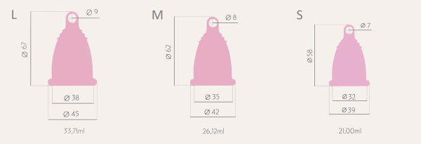SELENACARE t.o.c. nachhaltiger Periodencup Menstruationstasse Premium mittlerer Härtegrad