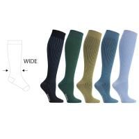SupCare 5er-Pack Bambus-Stützstrumpf Kniestrümpfe "Komfort" KKL 1 für breite Waden
