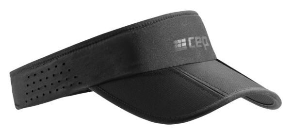 CEP Sports Running Visor - atmungsaktive Sportkappe "Visor" zum Laufen mit reflektierendem Logo