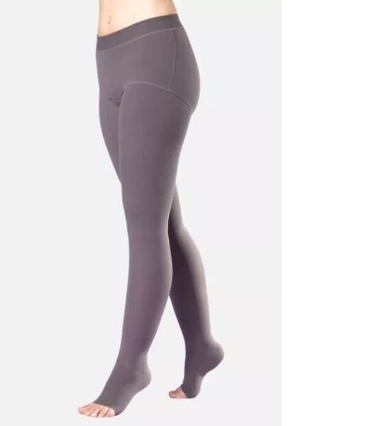 COMPRESSANA Forte Pro Knie-Kompressionsstrümpfe mit offener Fußspitze u. elastischen Flachnähten