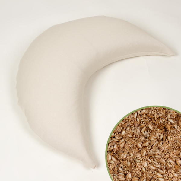 Mudis Mondkissen Erholung und Wärmflasche 25 x 58 cm, Füllung: Hirseschalen und Dinkelspelze