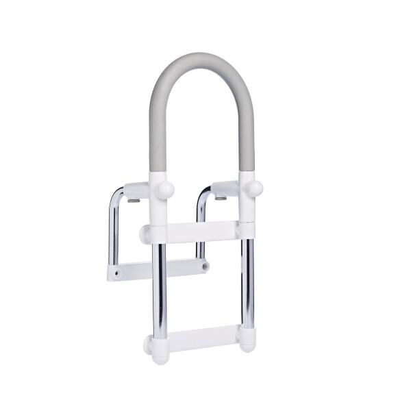 RIDDER Badewannen-Einstiegshilfe Sam, 54cm, weiß, kein Bohren mit Klebelösung