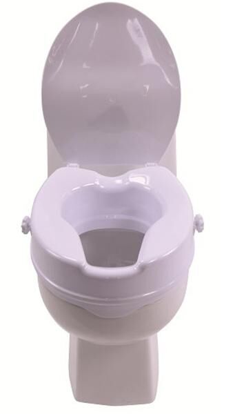 ANTAR Toilettensitzerhöhung 10 cm mit Deckel und Schließmechanismus, einfach zu montieren