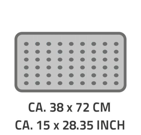 RIDDER Badewanneneinlage Capri 38 x 72 cm mit Saugnäpfen aus hautsympatischem TPE