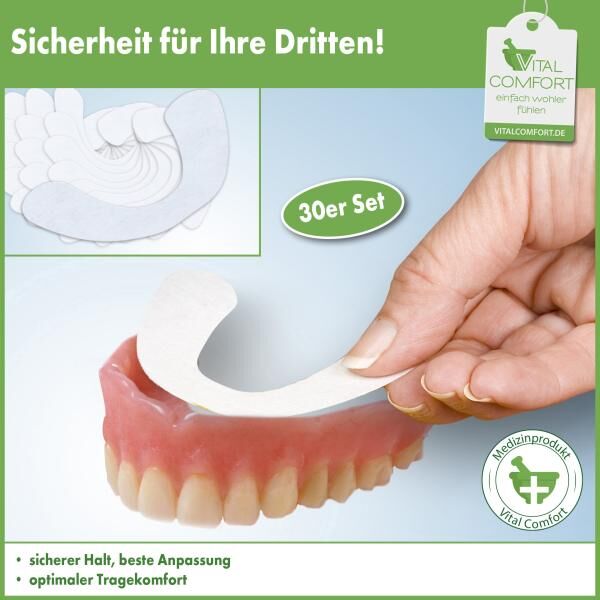 Vital Comfort Prothesen-Haftpolster für den Unterkiefer im 60er Pack