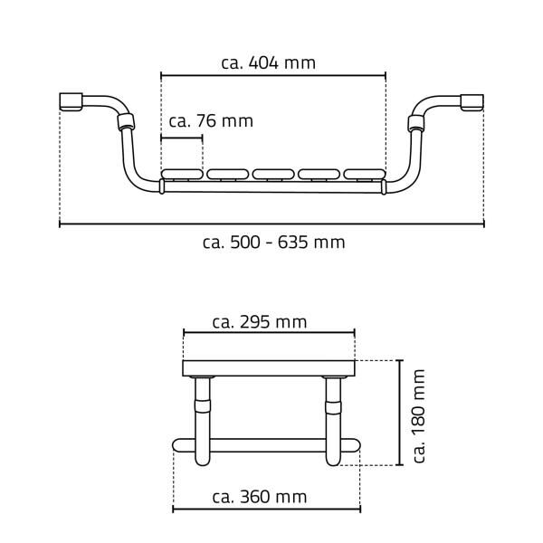 RIDDER verstellbarer Badewannen-Sitz Pro, Sitzfläche: ca. 40,4 x 29,5 cm, TÜV geprüft