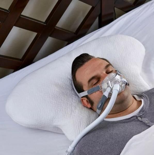 Nachtwaechter CPAP- und Seitenschläfer Komfort Kissen Lina mit verstellbarer Höhe