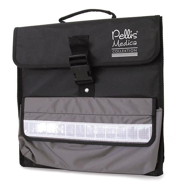 Pellis Medica Rolli Bag für Rollstühle 36x36 cm schwarz-grau aus hochwertigem Nylonmaterial