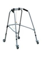 ANTAR Walker Aluminium Gehwagen/Gehhilfe mit 4 Rädern, höhenverstellbar, Belastbarkeit bis 150 kg