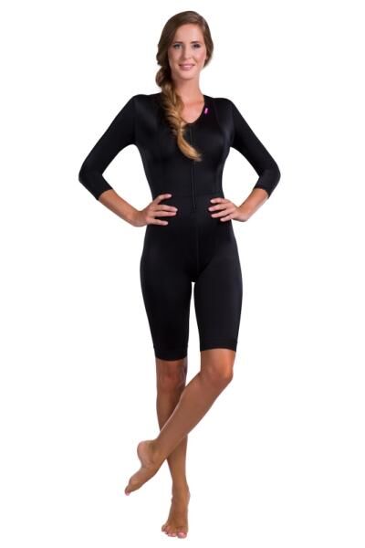lipoelastic MHF Comfort postoperativer Kompressionsbody mit Hygieneöffnung u. Reißverschluss