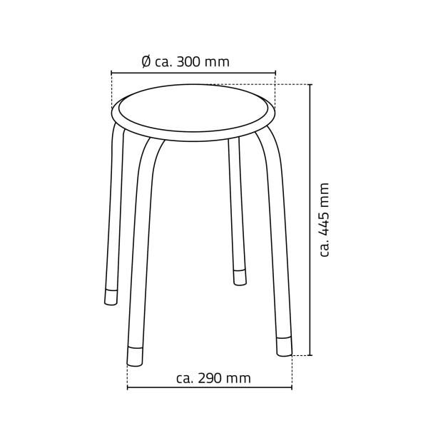 RIDDER Bad-Hocker Classic, weiß, Kunstleder / Stahl, rutschhemmende, weiche Sitzfläche