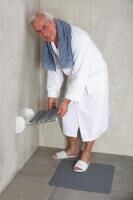 Vorschau: RIDDER Dusch-Klappsitz Pro Abmessung Sitzfläche: ca. 36 x 25,4 cm mit Ablauföffnungen