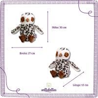 Vorschau: welliebellies® "Eule groß" Wärmekuscheltier mit Bio-Hirse-Füllung, spendet bis zu 90 min Wärme