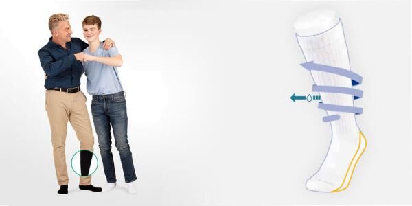 Compressana Kompressionskniestrumpf Lifestyle Allround für Freizeit, Reise und Sport