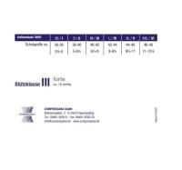 Vorschau: COMPRESSANA Twist Stützstrümpfe Kniestrümpfe Reisestrümpfe aus atmungsaktiver Baumwolle