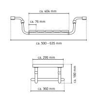 Vorschau: RIDDER verstellbarer Badewannen-Sitz Pro, Sitzfläche: ca. 40,4 x 29,5 cm, TÜV geprüft