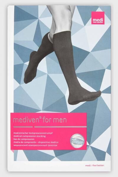 medi mediven for men Herren Kompressions-Kniestrümpfe, antibakteriell und hohe Passgenauigkeit