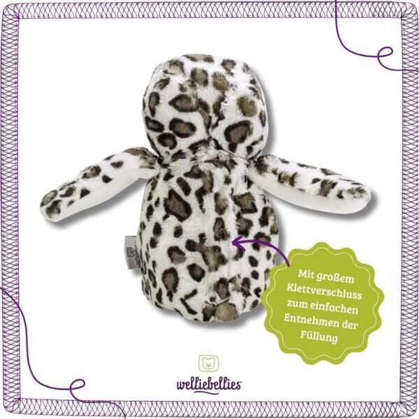 welliebellies® "Eule groß" Wärmekuscheltier mit Bio-Hirse-Füllung, spendet bis zu 90 min Wärme