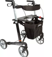 Mobilex Gepard HD Carbon-Rollator mit hoher Belastbarkeit, Feststellbremse u. faltbar