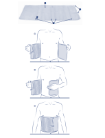 Vorschau: THUASNE Dynabelt atmungsaktiver Thorax Bauchstützgürtel mit abnehmbaren Stützverstärkungen