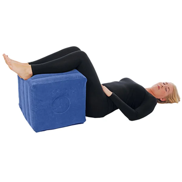 Rehaforum Entspannungswürfel Relaxwürfel RFM, weich beflockt, aufblasbar, 42x46x39 cm