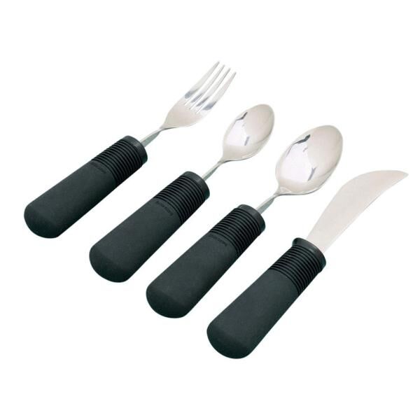 REHAFORUM MEDICAL Good Grips Besteck-Set, Gabel, Esslöffel, Teelöffel, Messer