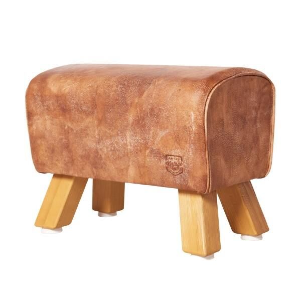 ARTZT Vintage Series Bock Sitzmöbel aus echtem Rindsleder hergestellt in Deutschland