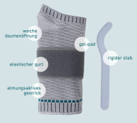 Vorschau: b:joynz wrist support Handgelenkbandage stabilisiert und entlastet das Handgelenk