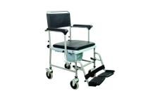 Rehaforum Toilettenstuhl RFM fahrbar mit abnehmbaren Fußstützen