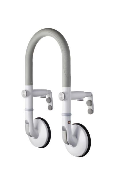 RIDDER Badewannen-Einstiegshilfe Rob mit Saugnäpfen, weiß, Belastbarkeit 120 kg