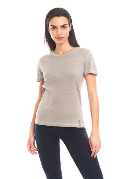 SILVER25 Kurzarmshirt Basic mit Silberfäden für Damen mit Neurodermitis