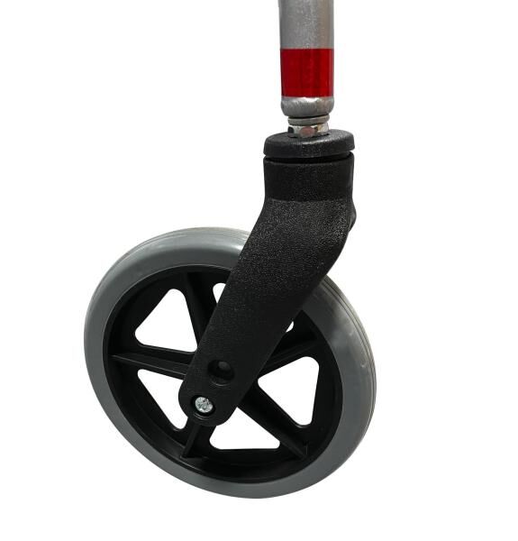 RIDDER Rollator Eco mit Rückenlehne, schwarz, Falttechnik inkl. Einkaufskorb