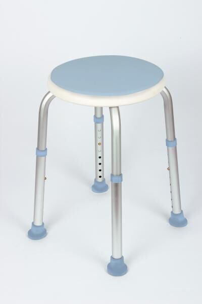 Vital Comfort Duschhocker höhenverstellbar 360 drehbar, Belastbarkeit bis 120 kg