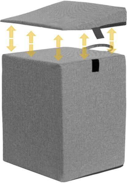 RUSSKA Bandscheiben-Entlastungswürfel Duo (Würfel und Keilkissen) Maße: 40 x 35 x 48/55 cm
