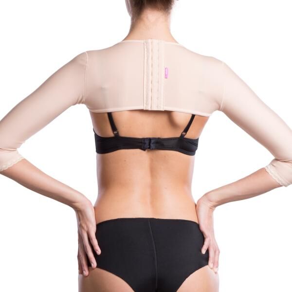 lipoelastic AS Variant postoperative Kompressionsärmel mit 3-fach verstellbaren Hakenverschluss