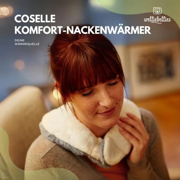 COSELLE Nackenwärmer "Komfort" mit Bio-Hirse Füllung, spendet bis zu 90 min Wärme
