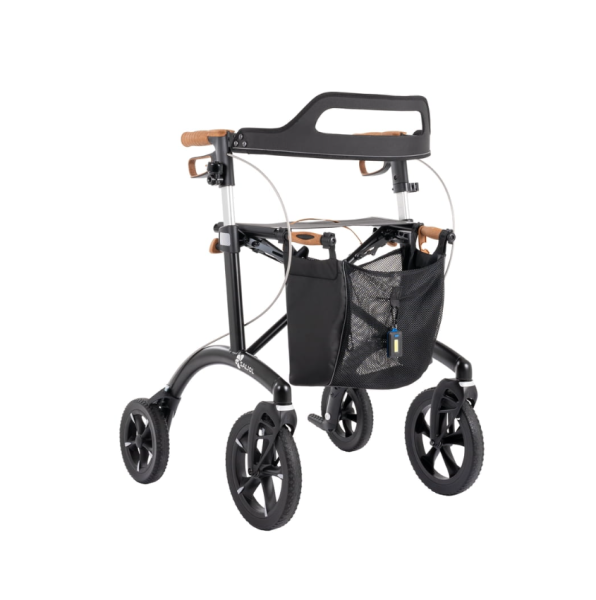 SALJOL AR54 Allround Aluminium Rollator mit Ankipphilfe, Sitzhöhe: 54 cm, zusammenklappbar