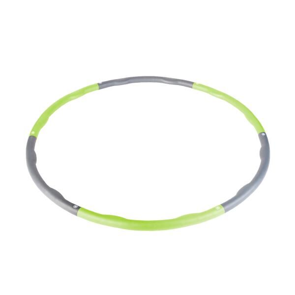 ARTZT vitality Fitnessreifen/Hula Hoop grün grau, Durchmesser: 100 cm, einfach zerlegbar