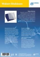 Vorschau: Dr. Winkler aufblasbares Waben-Sitzkissen 40x34 cm mit Bezug für ein angenehm weiches Sitzen