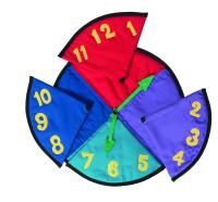 suprima Demenz-Spielzeug Legespiel Uhr, textil, mit beweglichen Zeigern