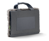 Vorschau: Fellhof Lammfell Sitzkissen 36 × 28,5 × 2,5 cm faltbar grau